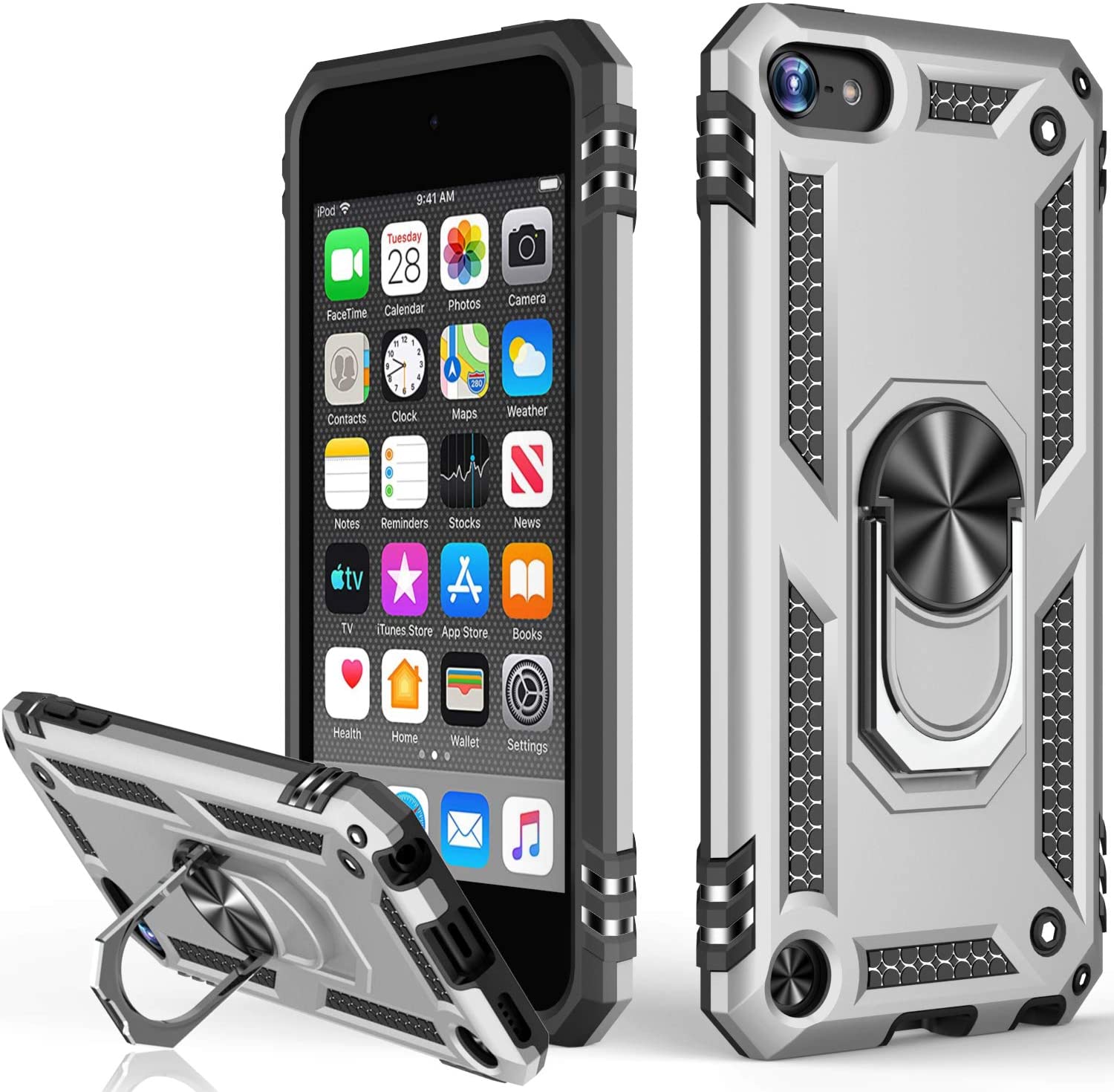 Étui à bague hybride pour iPod Touch 5/6/7 Étui à bague hybride pour iPod Touch 5/6/7